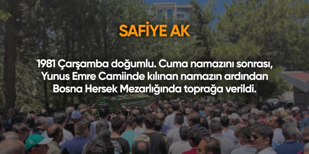 Konya'da bugün vefat edenler | 7 Mart 2025 17